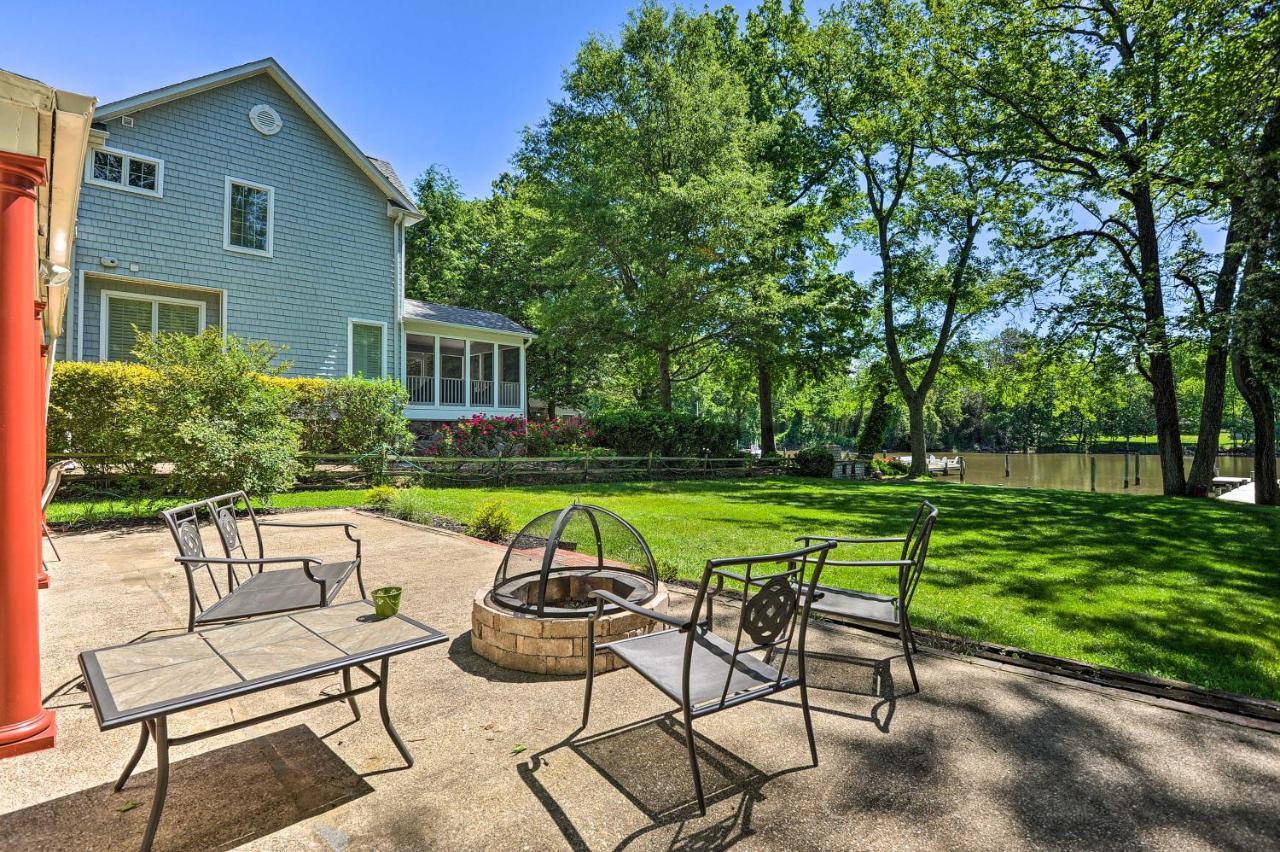Waterfront Annapolis Home Fire Pit And Fishing Pier Dış mekan fotoğraf