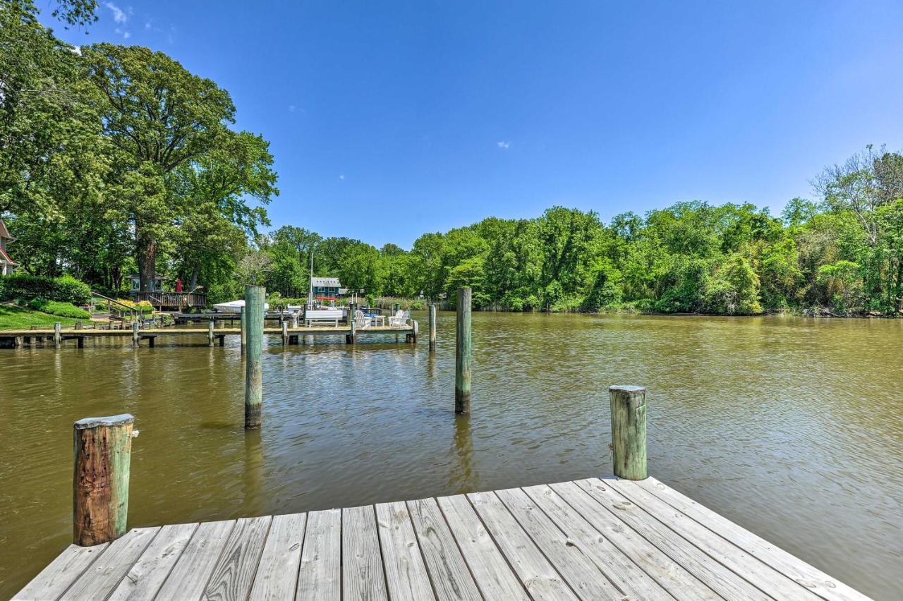Waterfront Annapolis Home Fire Pit And Fishing Pier Dış mekan fotoğraf